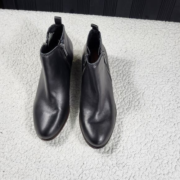 Lucky Brand Basel ankle booties black glove nappa leather size 6.5 - Picture 1 of 6